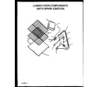 Caloric RBK22AAW-P1142355NW lower oven components (w/ spark ignition) (rbk22aal/p1142355nl) (rbk22aaw/p1142355nw) (rbk24aal/p1142356nl) (rbk24aaw/p1142356nw) (rbk26aaw/p1142334nw) (rbk26aal/p1142334nl) (rbk26aal/p1142345nl) (rbk26aaw/p1142345nw) (rbk26cbl/p1142336nl) (rbk26cbw/p1142 diagram
