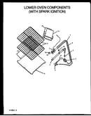 Lower oven components (w/ spark ignition) (rbk22aal/p1142355nl) (rbk22aaw/p1142355nw) (rbk24aal/p1142356nl) (rbk24aaw/p1142356nw) (rbk26aaw/p1142334nw) (rbk26aal/p1142334nl) (rbk26aal/p1142345nl) (rbk26aaw/p1142345nw) (rbk26cbl/p1142336nl) (rbk26cbw/p1142