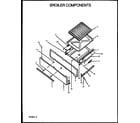 Caloric RBK22AAW-P1142355NW broiler components diagram