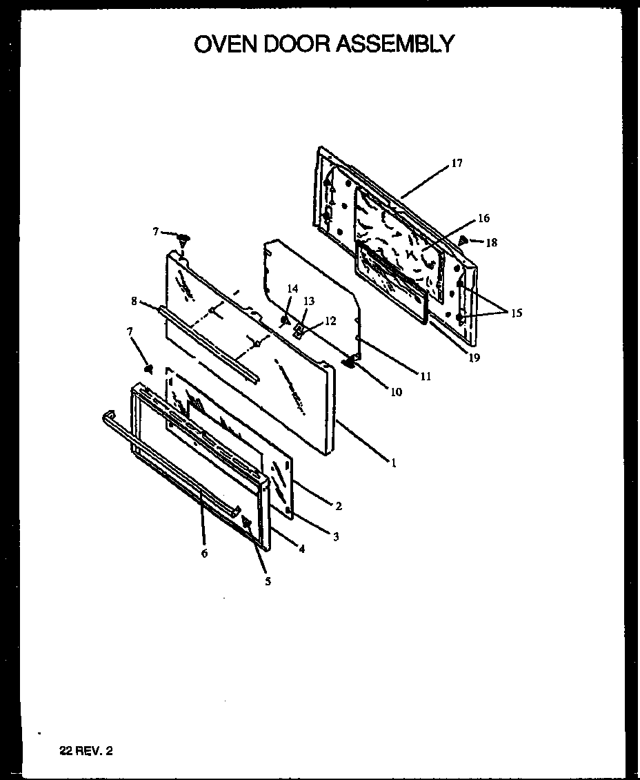 OVEN DOOR ASSEMBLY (RBK22AAL/P1142355NL) (RBK22AAW/P1142355NW) (RBP26AAW/P1142333NW) (RBP26AAL/P1142333NL) (RBP26AAW/P1142347NW) (RBP26AAL/P1142347NL) (RBP26CBL/P1142335NL) (RBP26CBW/P1142335NW) (RBP26CBW/P1142348NW) (RBP26CBL/P1142348NL) (RBK26CBL/P11423