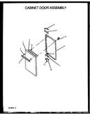 Cabinet door assembly (rbp29aaw/p1142384nw) (rbp29aal/p1142384nl) (rbk29aal/p1142383nl) (rbk29aaw/p1142383nw)
