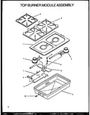 Top burner module assembly (xst111uw/p113256nw)