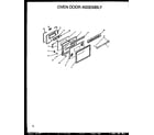 Modern Maid XST329/P1132274N oven door assembly (phu186nb/p1131810n) (phu186nww/p1131811n) diagram