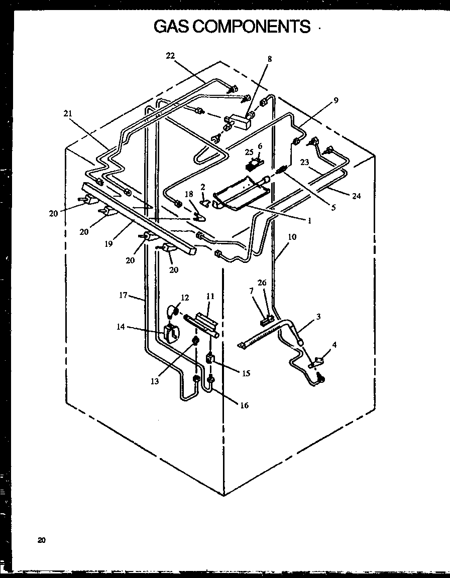 Gas components (phu186nb/p1131810n) (phu186nww/p1131811n)