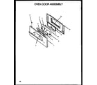 Caloric RLS269 oven door assembly (rls112) (rls312) (rms312) (rls341) (rms341) (rls351) (rms351) (rls113) (rms113) (rms313) (rls313) (rls346) (rms346) (rls356) (rms356) diagram