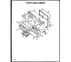 Caloric RLS112 upper oven cabinet diagram