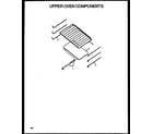 Caloric RLS341 upper oven components diagram