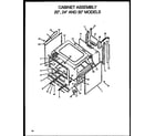 Caloric RLS399 cabinet assembly 20" diagram