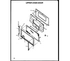 Caloric RLS399 upper oven door diagram