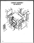 Cabinet assembly 36" models (rls640) (rms640) (rls661) (rms661) (rls664) (rms664) (rls669) (rms669) (rls679) (rms679) (rls666) (rms666)
