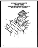 Broiler components hinged panel (rls669) (rms669)