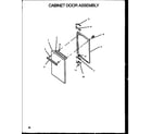 Caloric RMS664 cabinet door assembly (rls640) (rms640) (rls661) (rms661) (rls666) (rms666) diagram