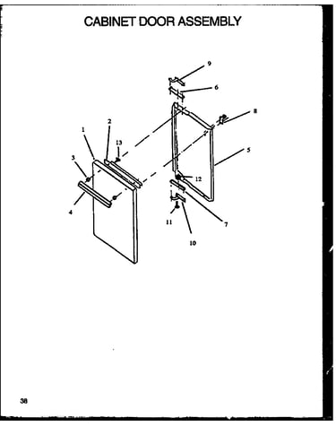 Cabinet door assembly (rls640) (rms640) (rls661) (rms661) (rls666) (rms666)