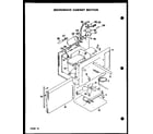 Modern Maid DDO-692D microwave cabinet section diagram