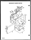 Microwave cabinet section