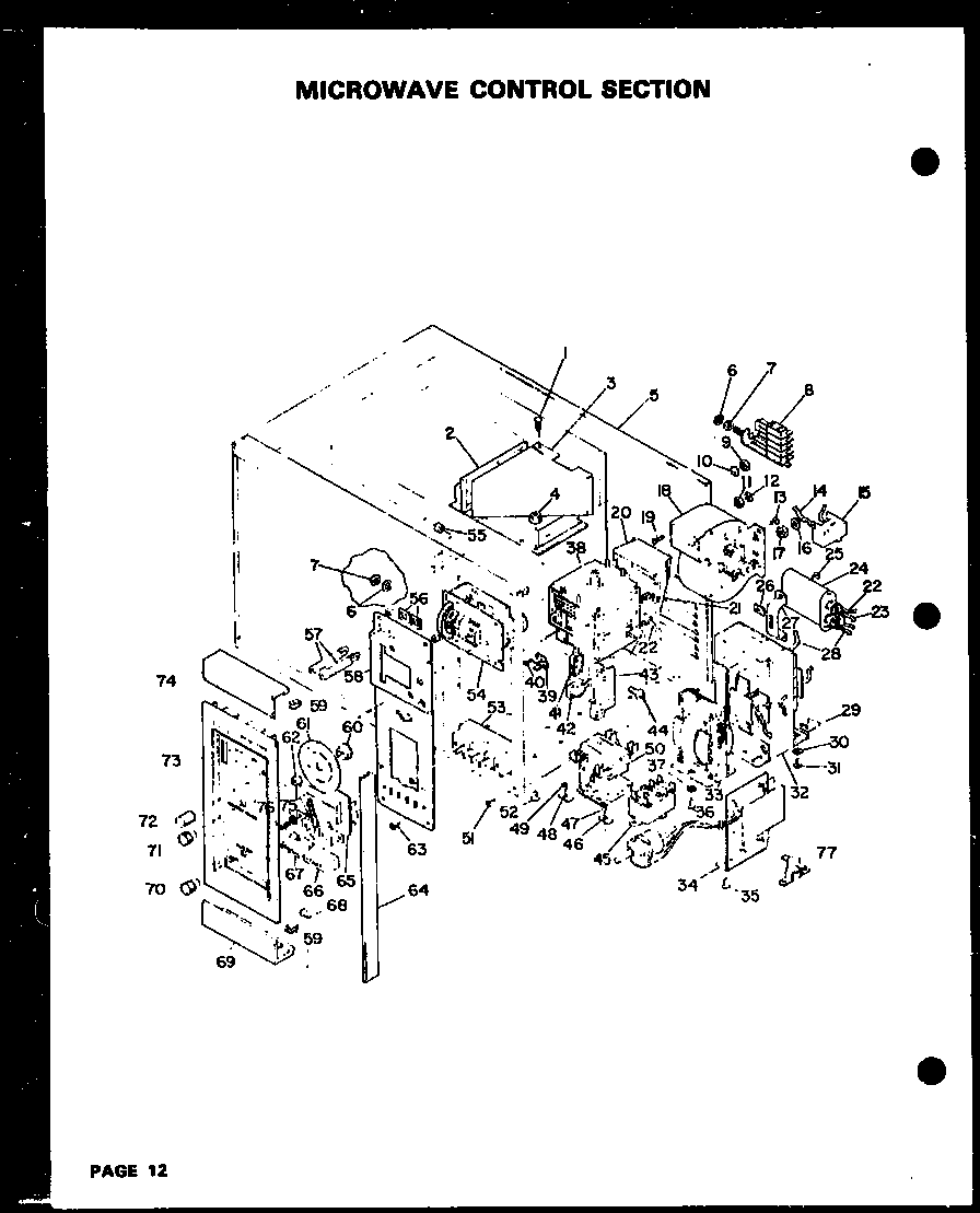 MICROWAVE CONTROL SECTION