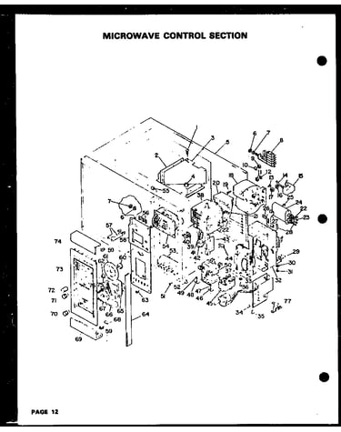 Microwave control section