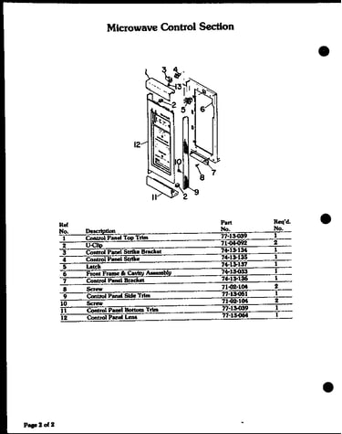 Microwave control section