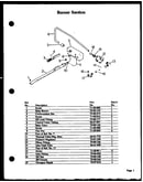 Burner section