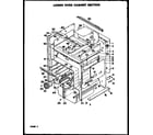 Modern Maid QMD-800C lower oven cabinet section (qmd-810) (qmd-800) diagram