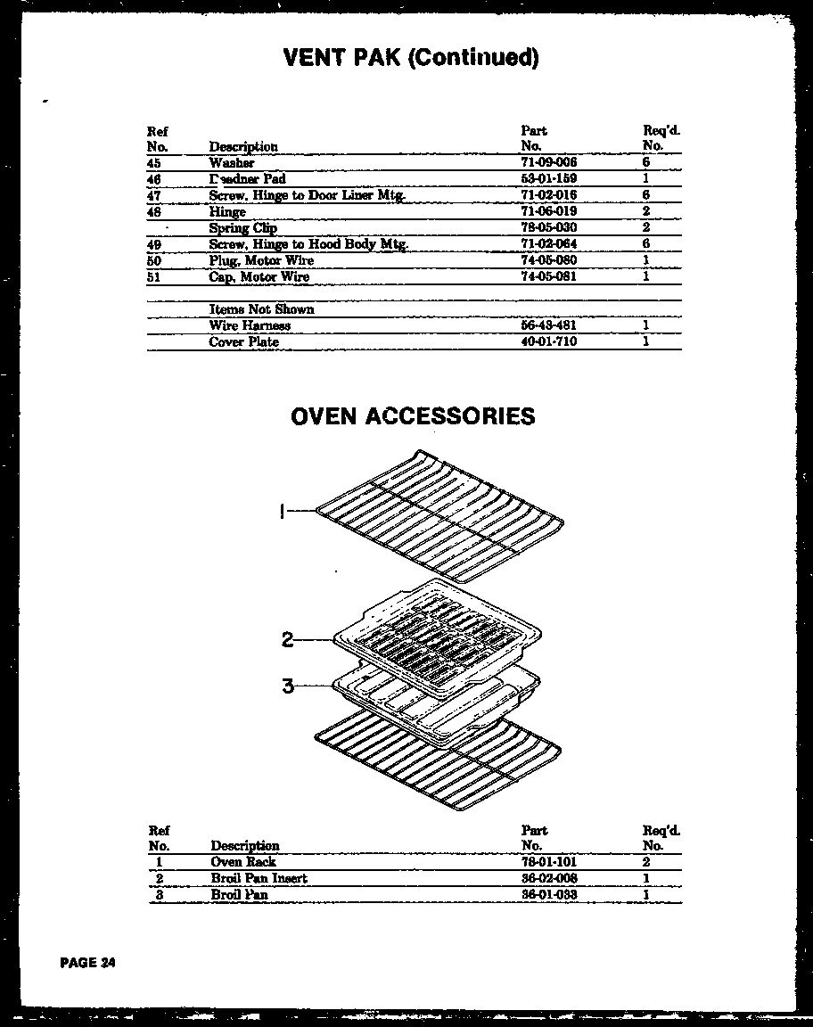 Oven accessories (qmd-810) (qmd-800)