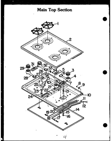 Main top section
