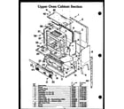Modern Maid DKI721 upper oven cabinet section (lki721) (dki721) diagram