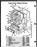 Upper oven cabinet section (lki721) (dki721)