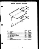 Oven burner section (lki721) (dki721)