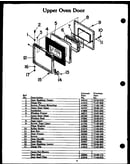 Upper oven door (lki721) (dki721)