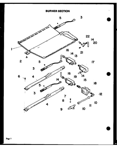 Burner section