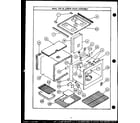 Modern Maid DHU709 main top and lower oven assembly diagram