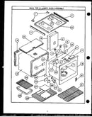Main top and lower oven assembly