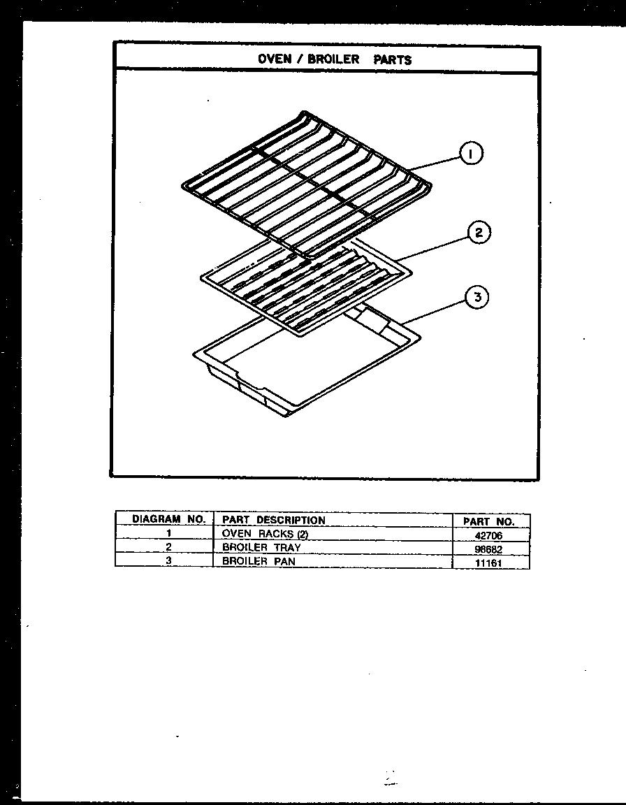 Oven / broiler parts