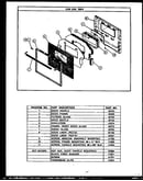 Oven door parts