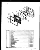 Oven door parts