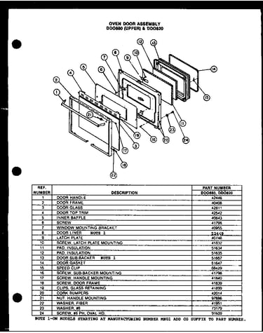 Oven door assembly