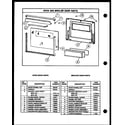 Modern Maid DGO757 oven and broiler door parts diagram