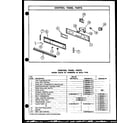 Caloric RWS214/P1132434N control panel parts diagram