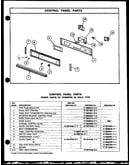 Control panel parts