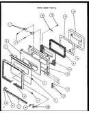 Oven door parts