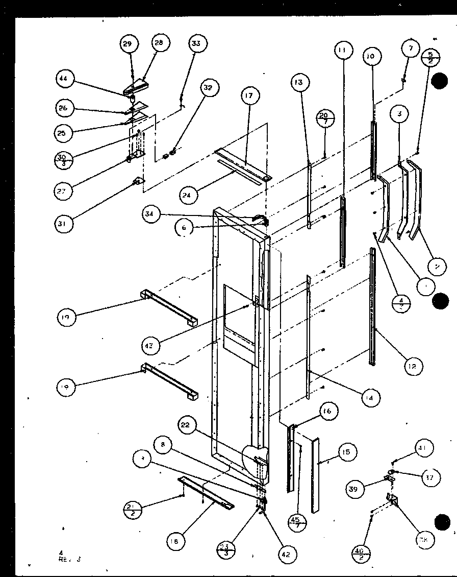 Freezer door (sxde25j/p7870101w) (sxde25jp/p7870102w) (sxde25jb/p7870127w) (sxde25j/p7870128w) (sxde25jp/p7870129w) (sxde25jb/p7870130w)
