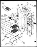 Freezer shelving and refrigerator light (sxde25j/p7870101w) (sxde25jp/p7870102w) (sxde25jb/p7870127w) (sxde25j/p7870128w) (sxde25jp/p7870129w) (sxde25jb/p7870130w)