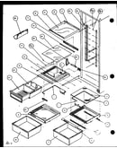 Refrigerator shelving and drawers (sxde25j/p7870101w) (sxde25jp/p7870102w) (sxde25jb/p7870127w) (sxde25j/p7870128w) (sxde25jp/p7870129w) (sxde25jb/p7870130w)