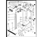 Amana SXDE25J-P7870128W refrigerator/freezer controls and cabinet part (sxde25j/p7870101w) (sxde25jp/p7870102w) (sxde25jb/p7870127w) (sxde25j/p7870128w) (sxde25jp/p7870129w) (sxde25jb/p7870130w) diagram