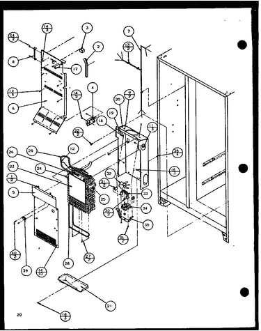 Evaporator and air handling (sxde25j/p7870101w) (sxde25jp/p7870102w) (sxde25jb/p7870127w) (sxde25j/p7870128w) (sxde25jp/p7870129w) (sxde25jb/p7870130w)
