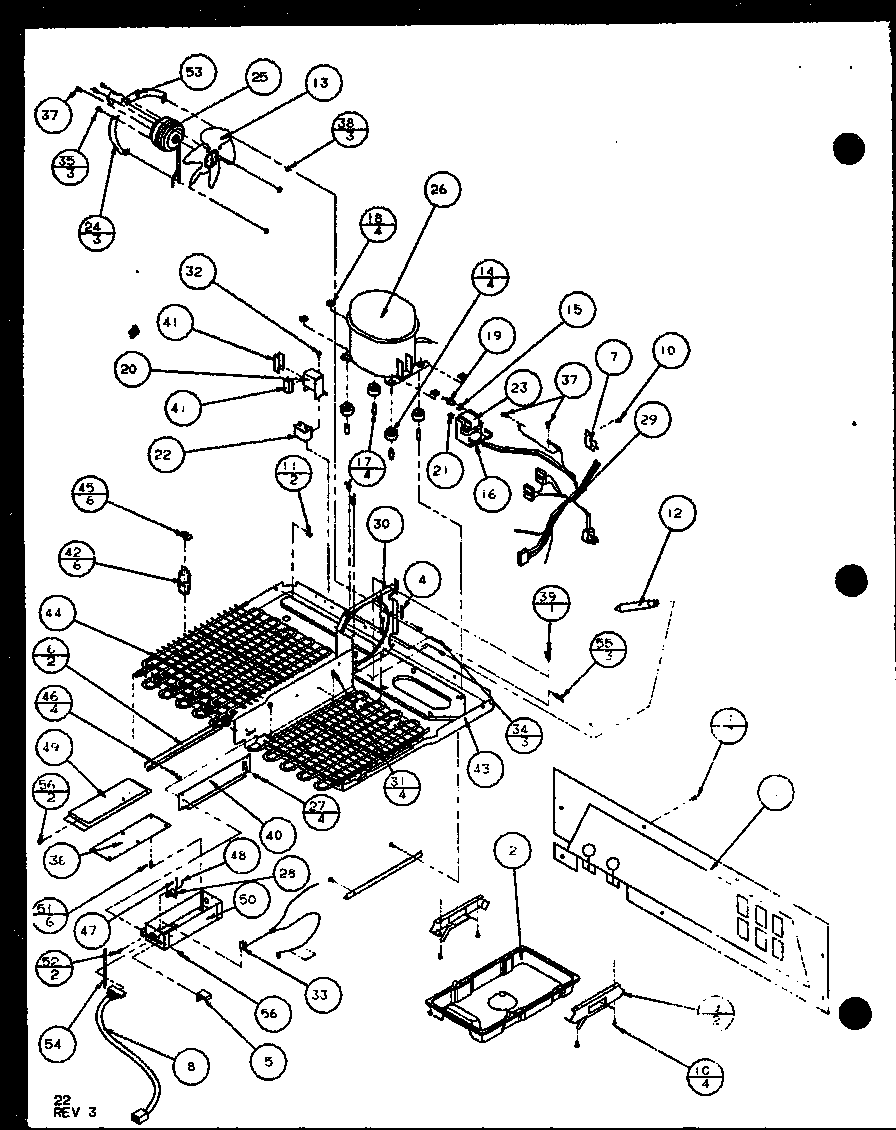 Machine compartment (sxde25j/p7870101w) (sxde25jp/p7870102w) (sxde25jb/p7870127w) (sxde25j/p7870128w) (sxde25jp/p7870129w) (sxde25jb/p7870130w)