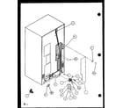 Amana BHK2-P1100602W cabinet back (sxde25j/p7870101w) (sxde25jp/p7870102w) (sxde25jb/p7870127w) (sxde25j/p7870128w) (sxde25jp/p7870129w) (sxde25jb/p7870130w) diagram