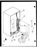Cabinet back (sxde25j/p7870101w) (sxde25jp/p7870102w) (sxde25jb/p7870127w) (sxde25j/p7870128w) (sxde25jp/p7870129w) (sxde25jb/p7870130w)