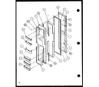Amana SCD22J-P7870121W freezer door (scd19j/p7804506w) (scd19j/p7804508w) diagram